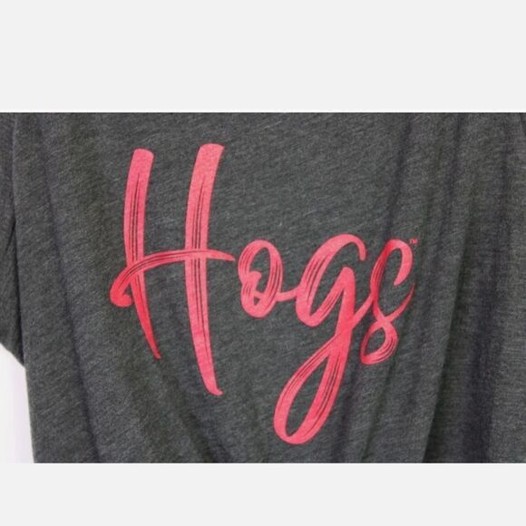 SUMMIT SPORTSWEAR TIE FRONT TANK TOP HOGS SIZE M NWT - Picture 4 of 8